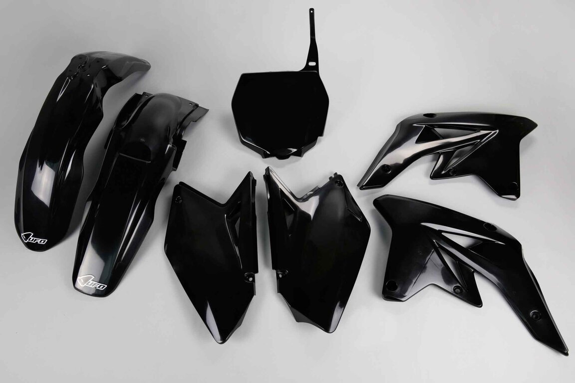 UFO Black Plastic Kit for Suzuki: RMZ250 (2007-2009)