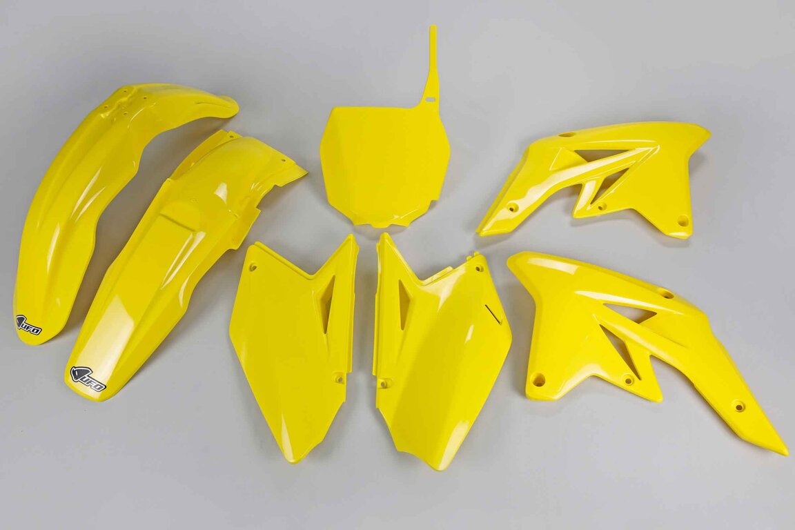 UFO Yellow Plastic Kit for Suzuki: RMZ250 (2007-2009)