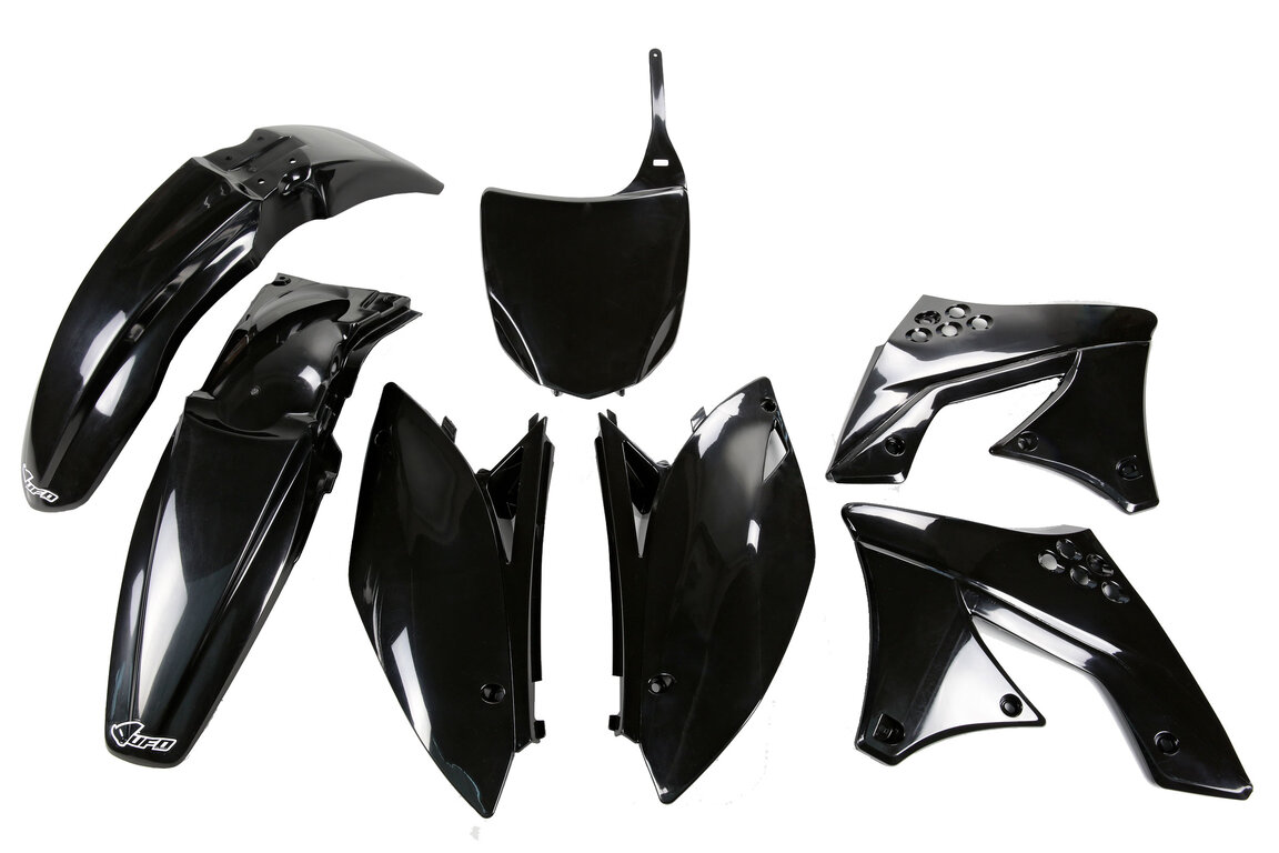 UFO Black Plastic Kit for Kawasaki: KX250F (2009-2012)