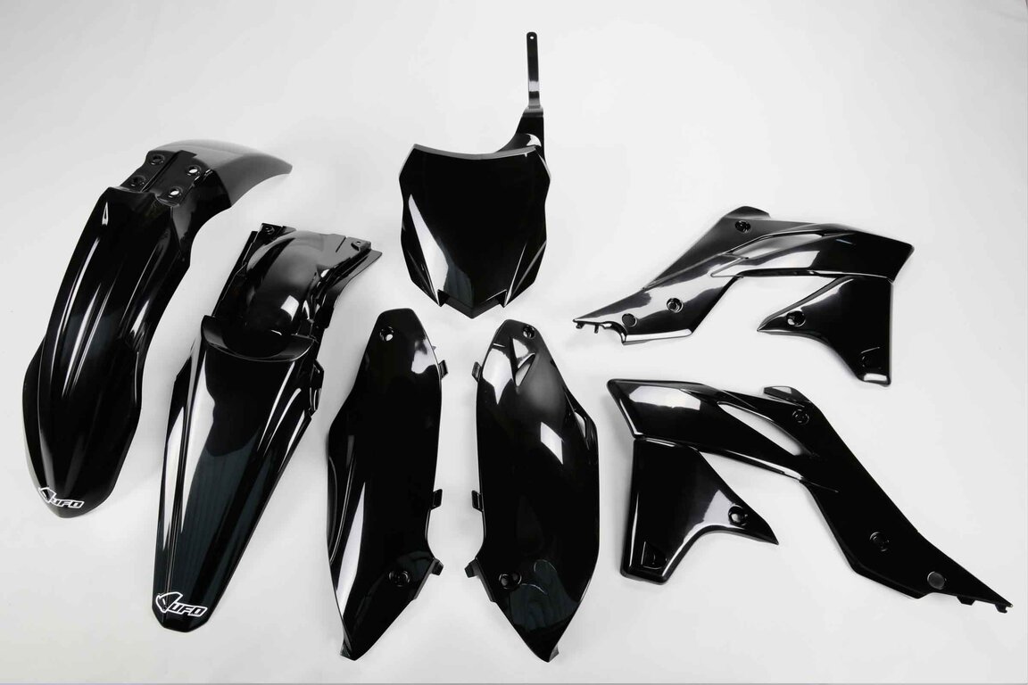 UFO Black Plastic Kit for Kawasaki: KX250F (2013-2016)