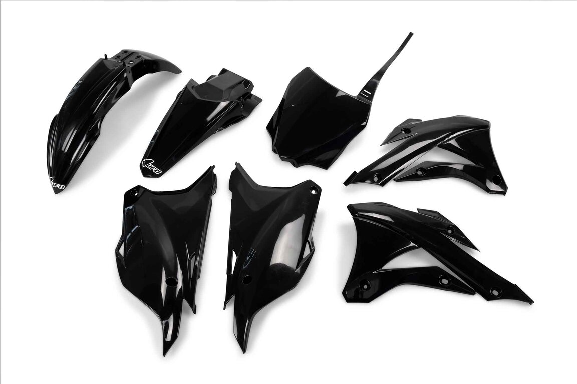 UFO Black Plastic Kit for Kawasaki: KX85 (2014-2021)