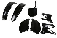 UFO Black Plastic Kit for Yamaha: YZ125 (2002-2005), YZ250 (2002-2005)