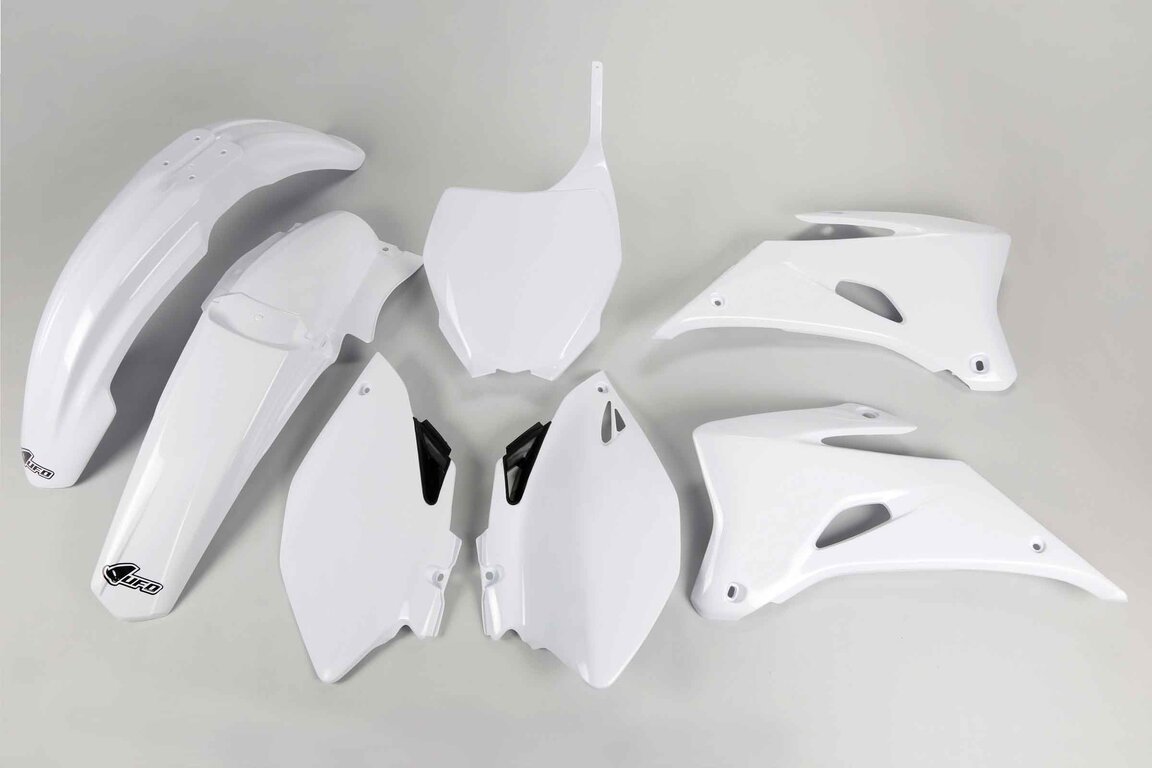 UFO White Plastic Kit for Yamaha: YZ250F (2006-2009), YZ450F (2006-2009)