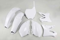 UFO White Plastic Kit for Yamaha: YZ125 (2006-2014), YZ250 (2006-2014)