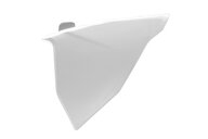 Polisport White Airbox Covers for GasGas: EC250 (2021-2023), EC250F (2021-2023), EC300 (2021-2023), EC350F (2021-2023), EX250 (2022-2023), EX250F (2021-2023), EX300 (2021-2023), EX350F (2021-2023), EX450F (2021-2023), MC 125 (2021-2023), MC 250 (2022-2023), MC250F (2021-20...and more