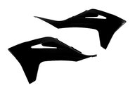 Polisport Black Radiator Shroud Set for GasGas: EC250 (2021-2023), EC250F (2021-2023), EC300 (2021-2023), EC350F (2021-2023), EX250 (2022-2023), EX250F (2021-2023), EX300 (2021-2023), EX350F (2021-2023), EX450F (2021-2023), MC 125 (2021-2023), MC 250 (2022-2023), MC250F (2021-20...and more