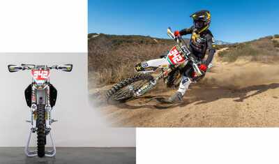 DeCal Works is a proud sponsor of the 2022 Rockstar Energy Husqvarna Factory Racing Off-Road Team Craig DeLong racing the all new FX350