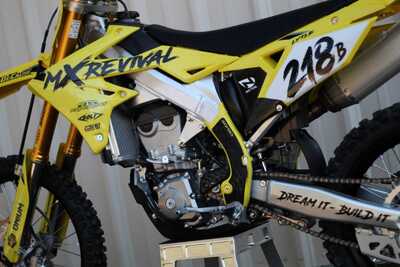 DeCal Works Deam It-Build It Edition MX Revival Suzuki RM and RMZ Yellow and Black Officially Licensed Suzuki Graphics
