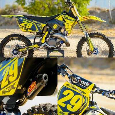 Officially Licensed complete custom graphics with a personal style for a Suzuki RM125 with Racer X 