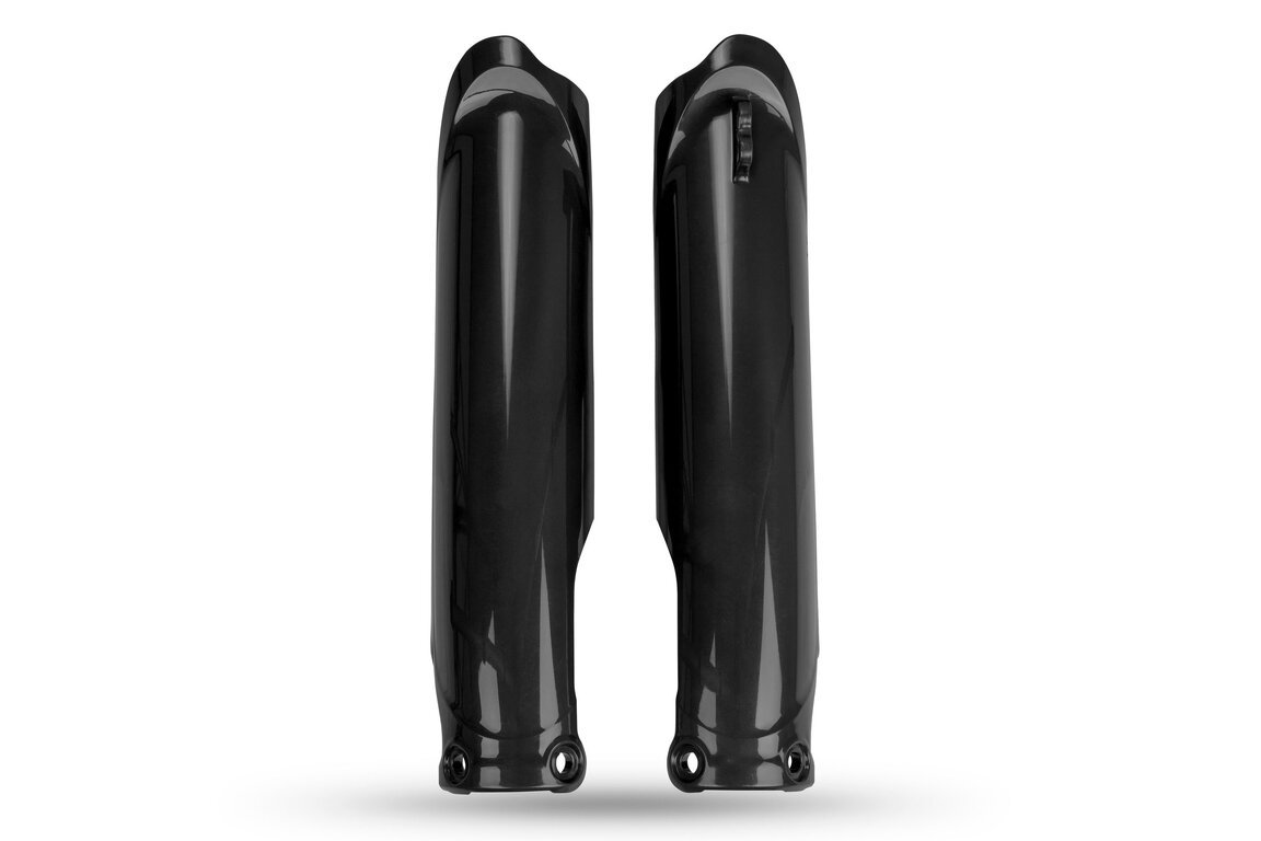Polisport Black Lower Fork Guards for Yamaha: YZ250F (2024-2027), YZ250FX (2025-2027), YZ450F (2023-2027), YZ450FX (2024-2027)