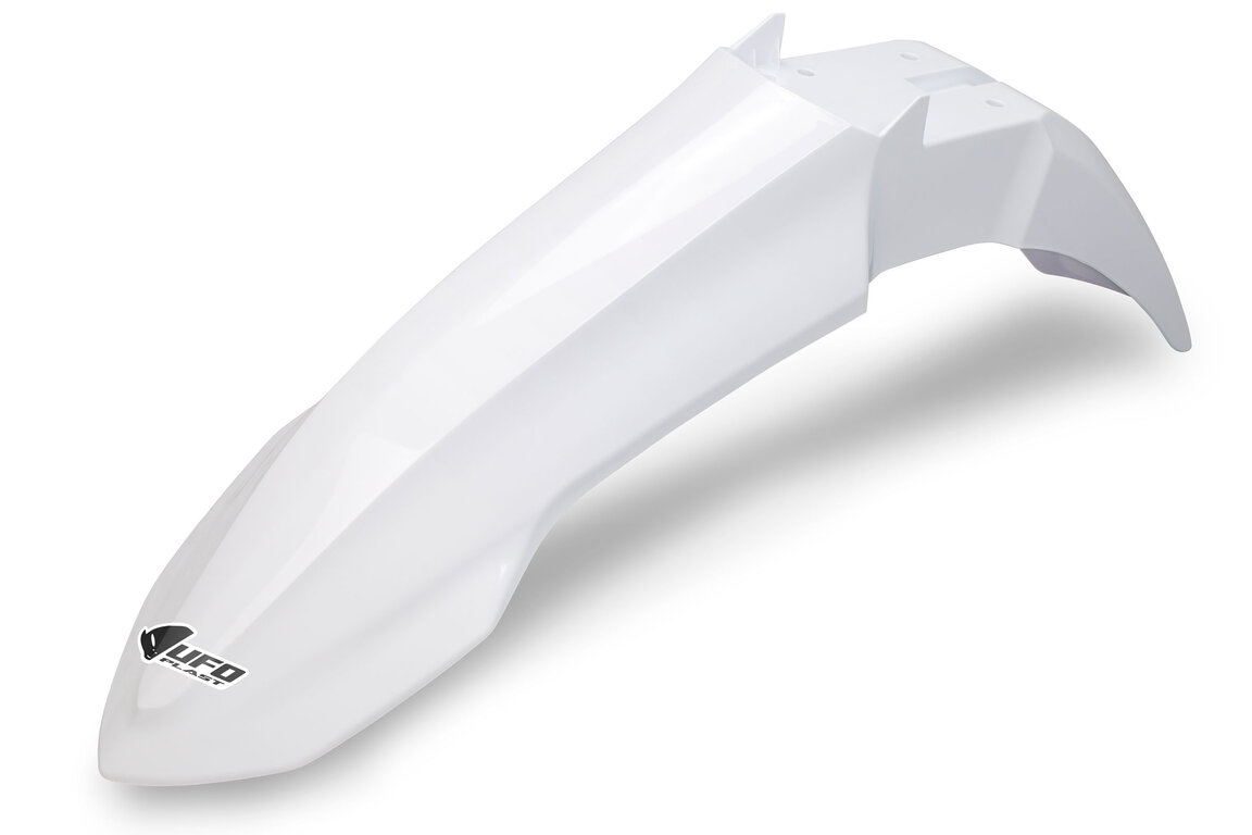 UFO White Front Fender for Yamaha: YZ250F (2024-2027), YZ250FX (2025-2027), YZ450F (2023-2027), YZ450FX (2024-2027)