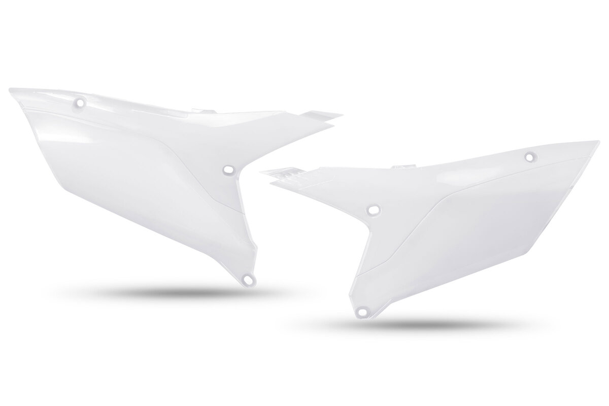 Polisport White Side Number Plates 23-26 YZ250F, YZ250FX, YZ450F