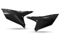 UFO Black Side Number Plates for Yamaha: YZ250F (2024-2026), YZ250FX (2025-2027), YZ450F (2023-2025), YZ450FX (2024-2026)
