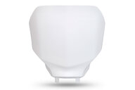 Polisport White Front Number Plate for Yamaha: YZ250F (2024-2026), YZ250FX (2025-2026), YZ450F (2023-2025), YZ450FX (2024-2026)