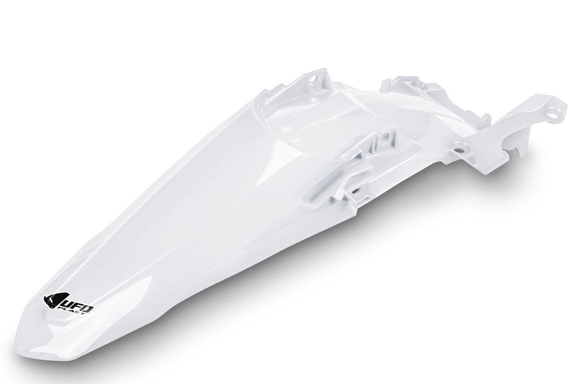 UFO White Rear Fender for Yamaha: YZ250F (2024-2026), YZ250FX (2025-2026), YZ450F (2023-2025), YZ450FX (2024-2026)