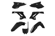 Polisport Black Restyled Plastic Kit for Honda: CR125R (2000-2001), CR250R (2000-2001)
