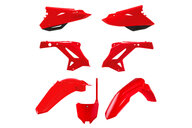 Polisport Red Restyled Plastic Kit for Honda: CR125R (2000-2001), CR250R (2000-2001)