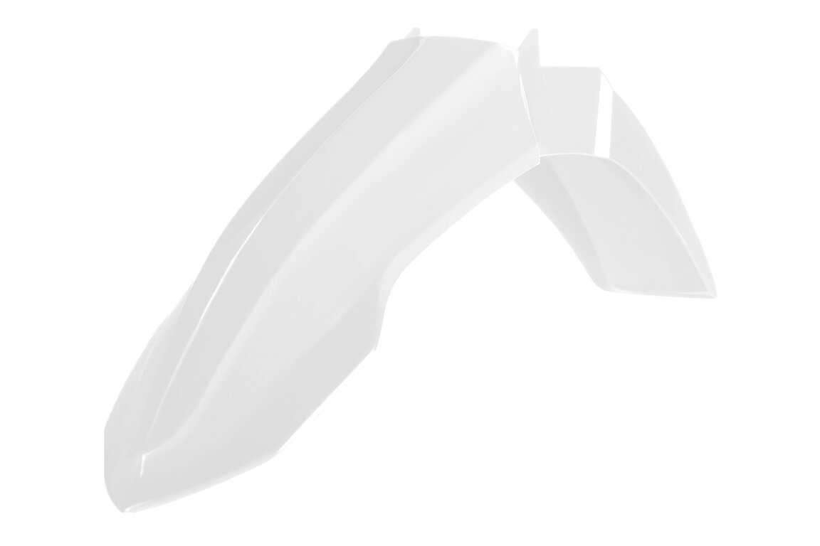 Polisport White Front Fender for Yamaha: YZ250F (2024-2027), YZ250FX (2025-2027), YZ450F (2023-2027), YZ450FX (2024-2027)