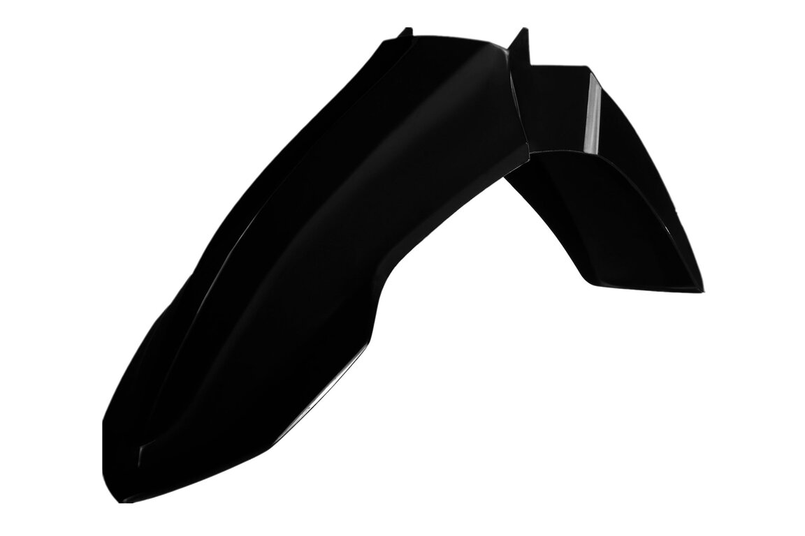 Polisport Black Front Fender for Yamaha: YZ250F (2024-2026), YZ250FX (2025-2026), YZ450F (2023-2026), YZ450FX (2024-2026)