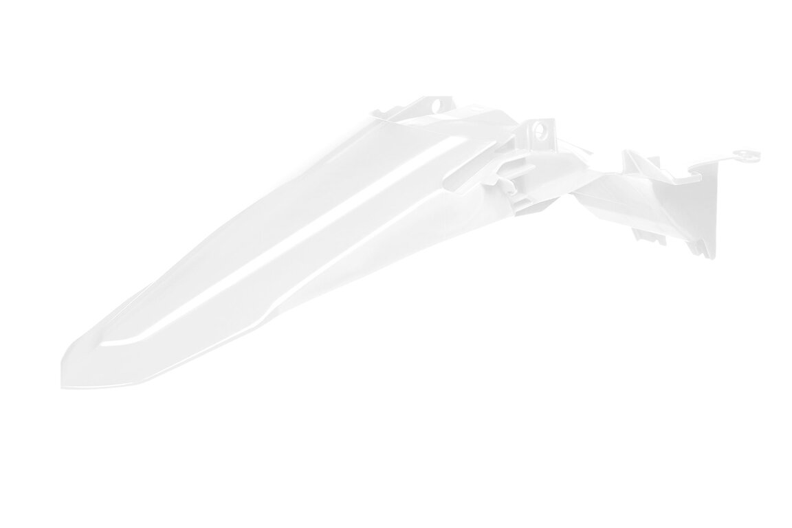 Polisport White Rear Fender for Yamaha: YZ250F (2024-2026), YZ250FX (2025-2026), YZ450F (2023-2025), YZ450FX (2024-2026)