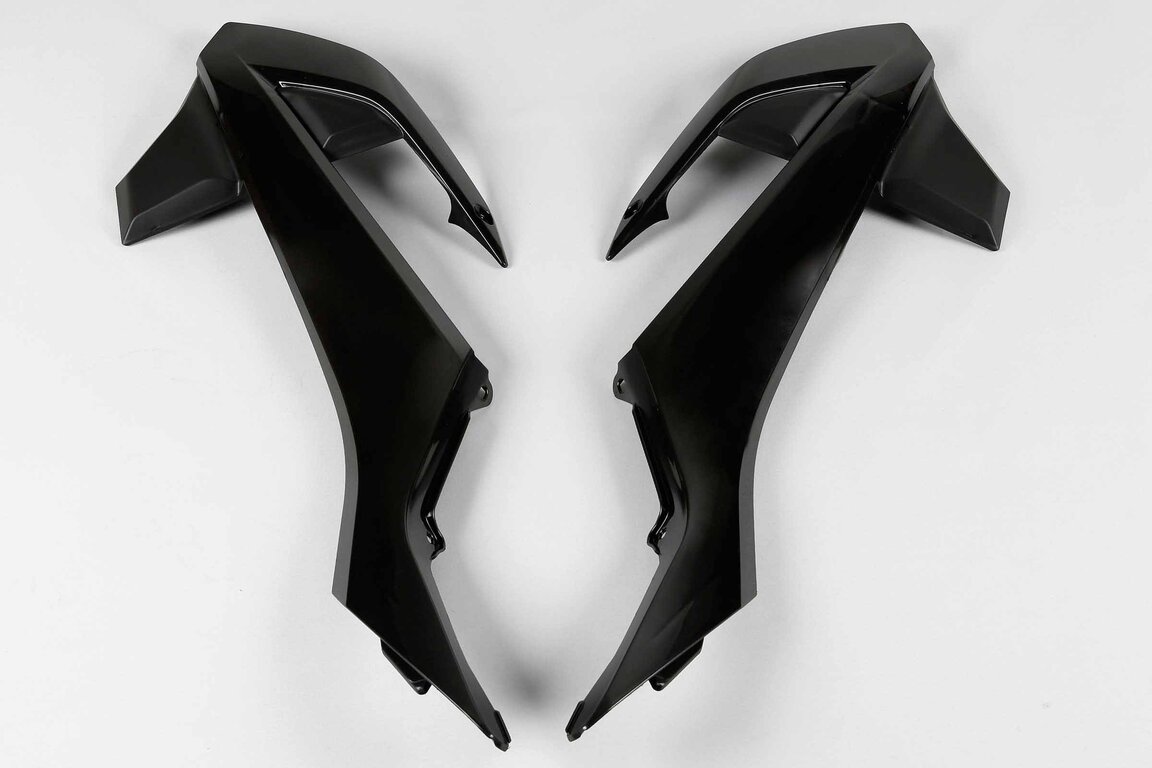 UFO Black Radiator Shroud Set for GasGas: MC65 (2021-2023), KTM: SX65 (2016-2023)