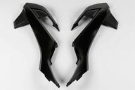 UFO Black Radiator Shroud Set for GasGas: MC65 (2021-2023), KTM: SX65 (2016-2023)