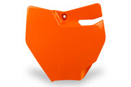 UFO Orange Front Number Plate for GasGas: MC65 (2021-2023), KTM: SX65 (2016-2023)