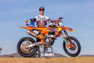 DeCal Works is a proud sponsor of the 2024 Red Bull KTM Factory Racing Teams Tom Vialle Side View