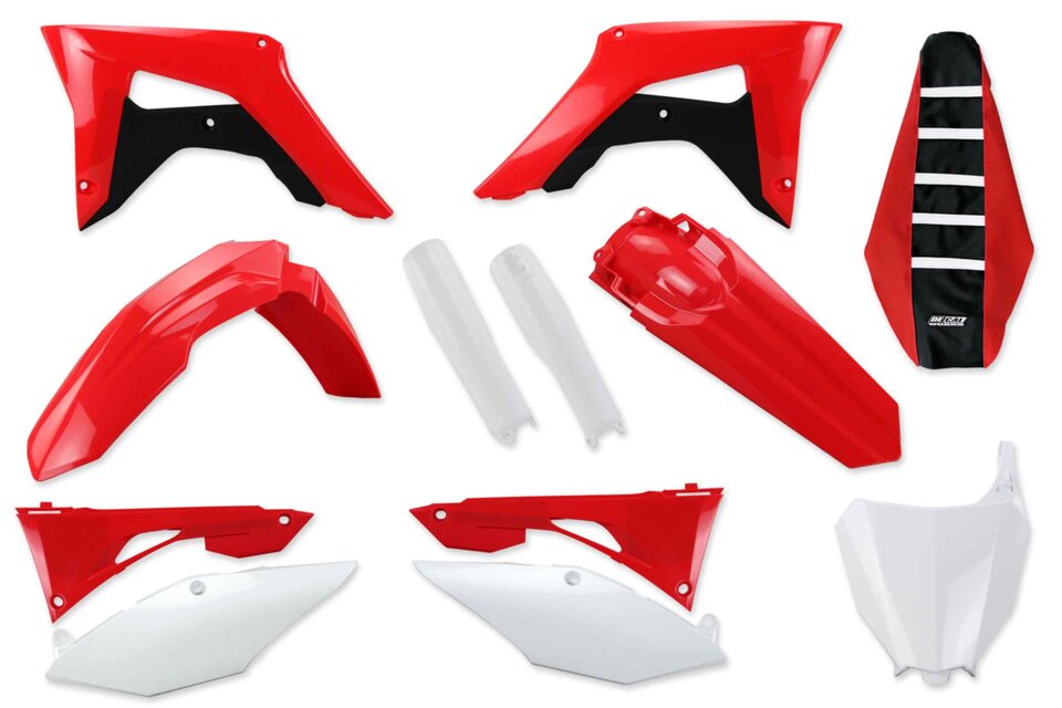 Mix & Match Plastic Kit With Lower Forks & Seat Cover 2018 Honda CRF250R, 2017 Honda CRF450R, 2018 Honda CRF450R | DeCal Works