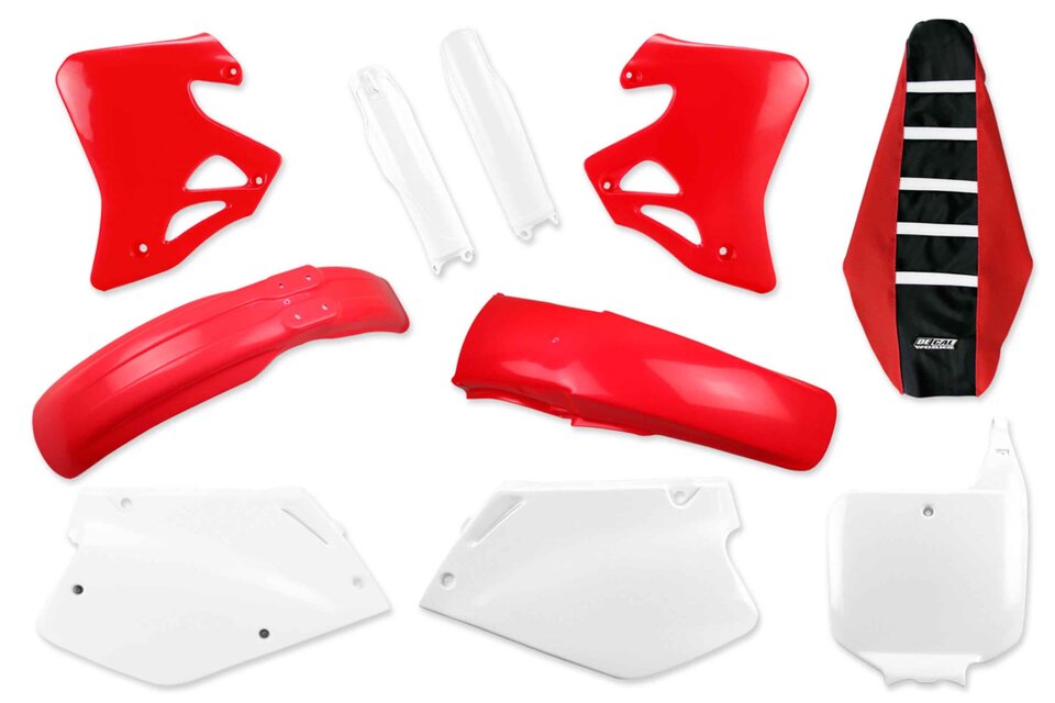 Mix & Match Plastic Kit With Lower Forks & Seat Cover 1995 Honda CR125R, 1996 Honda CR125R, 1997 Honda CR125R, 1995 Honda CR250R, 1996 Honda CR250R | DeCal Works