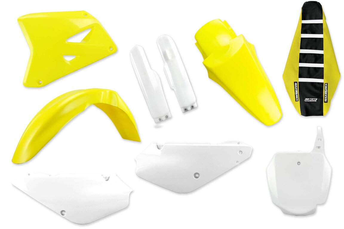 Mix & Match Plastic Kit With Lower Forks & Seat Cover for 05-26 Suzuki RM85