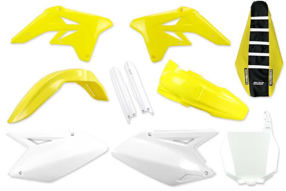 Complete Plastic Kit With Lower Forks & Seat Cover 2007 Suzuki RMZ250, 2008 Suzuki RMZ250, 2009 Suzuki RMZ250 | DeCal Works
