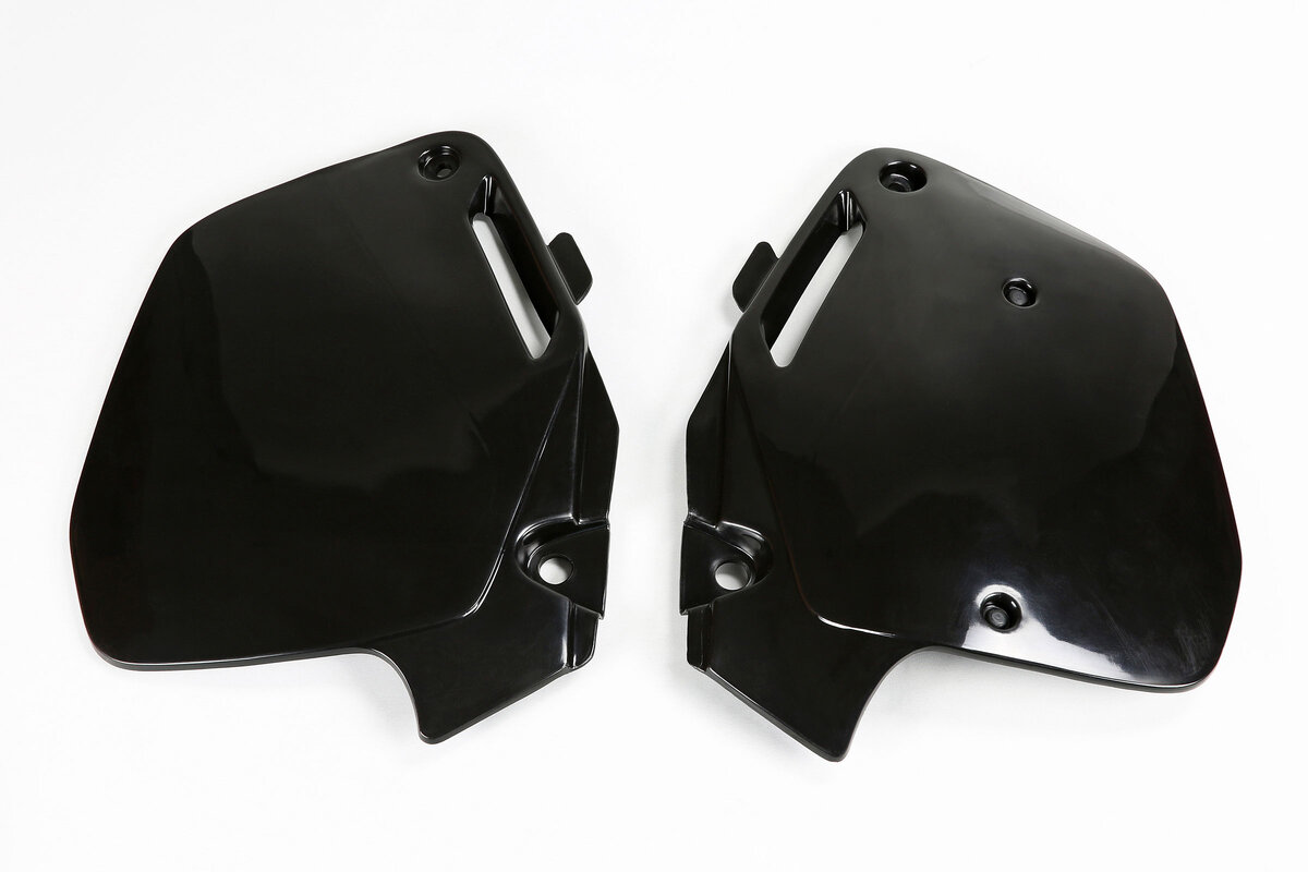 UFO Black Side Number Plates 90-01 CR125, CR250, CR500