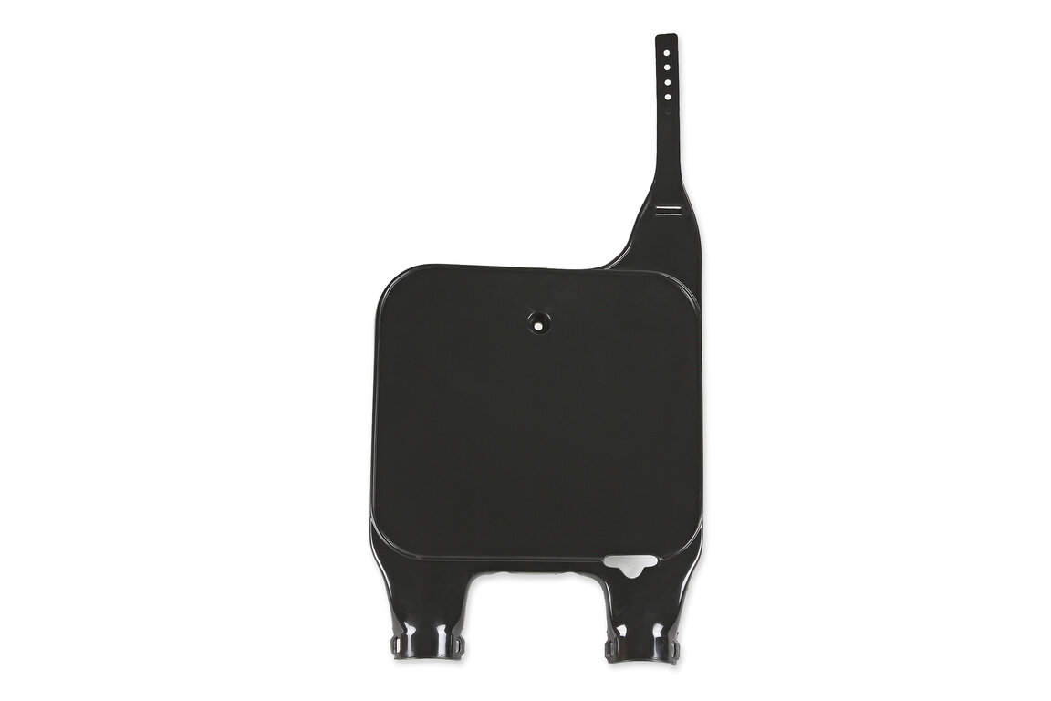 UFO Black Front Number Plate for Honda: CR125R (1990-1994), CR250R (1990-1994), CR500R (1990-1994)