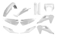 Polisport White 20 w/Forks Plastic Kit for Husqvarna: FE250 (2022-2023), FE350 (2020-2023), FE350s (2020, 2022-2023), FE450 (2020-2023), FE501 (2020-2023), FE501s (2020-2023), TE150 (2023), TE150i (2020-2022), TE250 (2023), TE250i (2020-2022), TE300 (2023), TE300i (2020-2022), TE30...and more