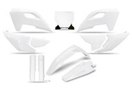 UFO White with Forks Plastic Kit for Husqvarna: FC250 (2023-2024), FC250 Rockstar Edition (2022-2023), FC350 (2023-2024), FC350 Heritage (2023), FC450 (2023-2024), FC450 Rockstar Edition (2022-2023), FX350 (2023-2024), FX450 (2023-2024), TC125 (2023-2024), TC125 Heritage (202...and more