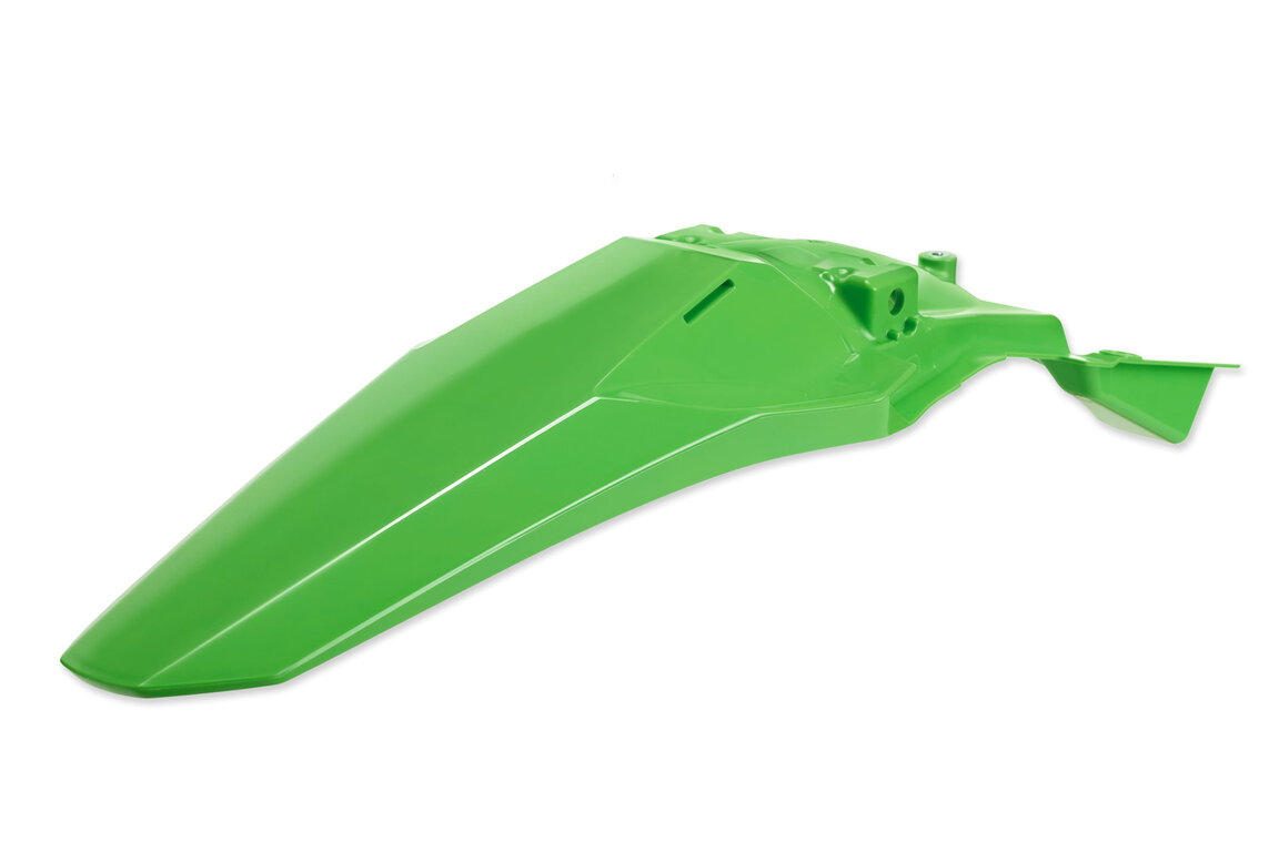 Polisport Green Rear Fender for Kawasaki: KX250F (2025-2026), KX250X (2025-2026), KX450F (2024-2026), KX450F 50th Anniversary Edition (2024), KX450SR (2024-2026), KX450X (2024-2026)