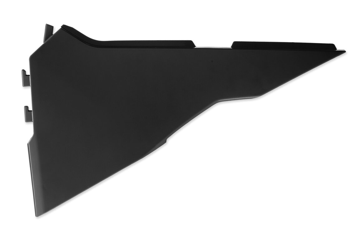 Polisport Black Airbox Covers for Kawasaki: KX250F (2025-2026), KX250X (2025-2026), KX450F (2024-2026), KX450F 50th Anniversary Edition (2024), KX450SR (2024-2026), KX450X (2024-2026)