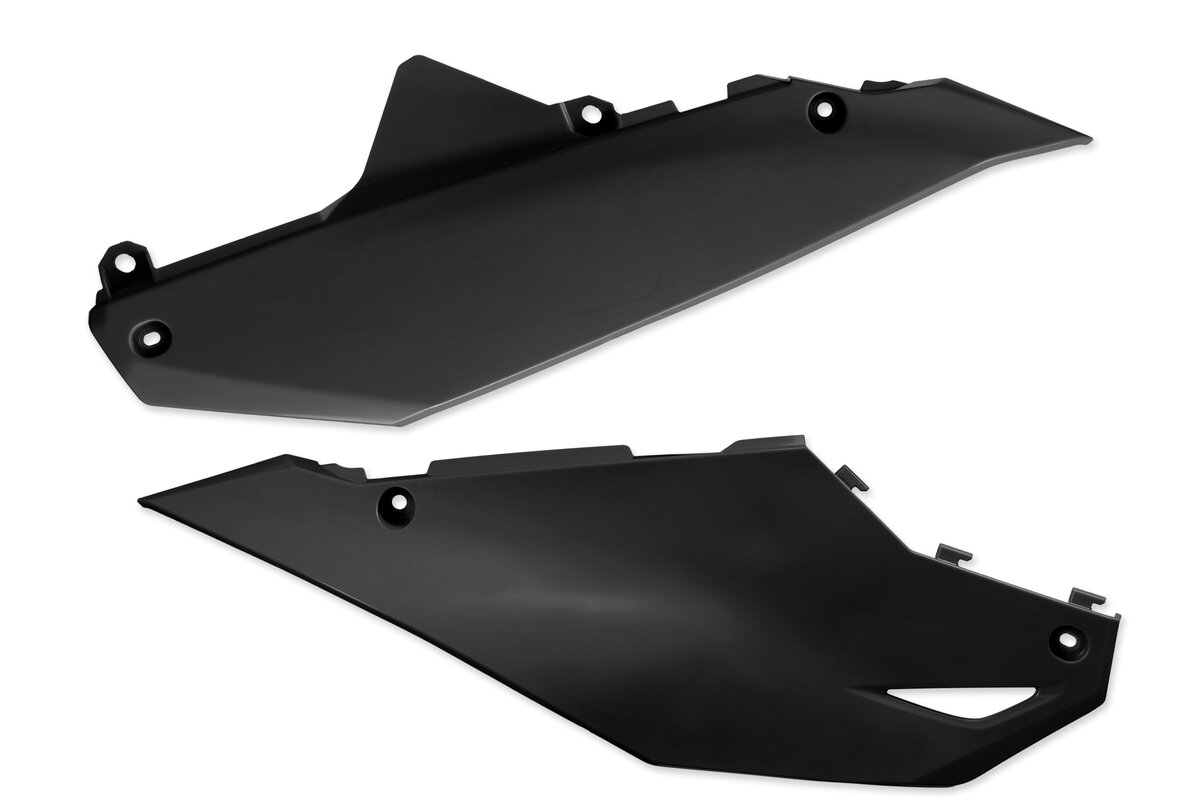 Polisport Black Side Number Plates 24-26 KX250F, KX450F