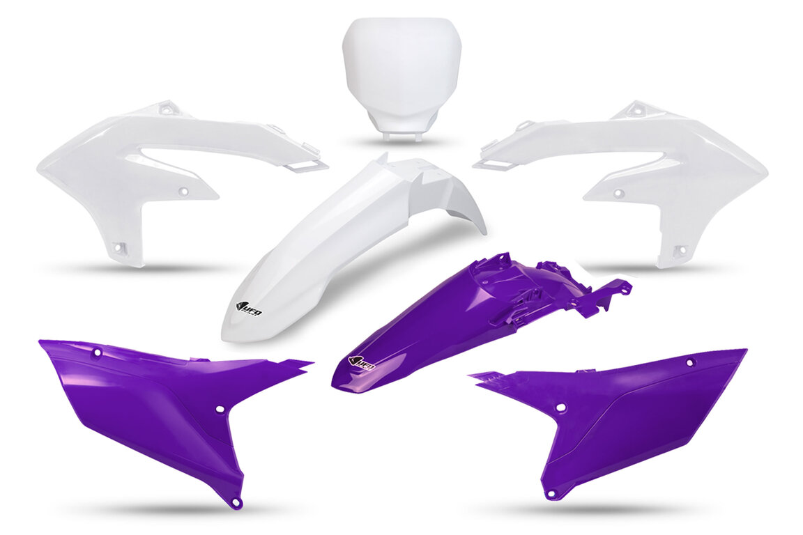 UFO Retro Color Plastic Kit for Yamaha: YZ250F (2024-2026), YZ250FX (2025-2027), YZ450F (2023-2025), YZ450FX (2024-2026)