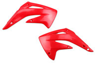 UFO Red Radiator Shroud Set for Honda: CR85R (2003-2007)