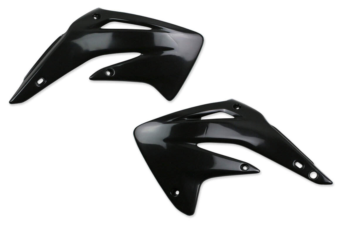 UFO Black Radiator Shroud Set for Honda: CR85R (2003-2007)
