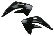 UFO Black Radiator Shroud Set for Honda: CR85R (2003-2007)