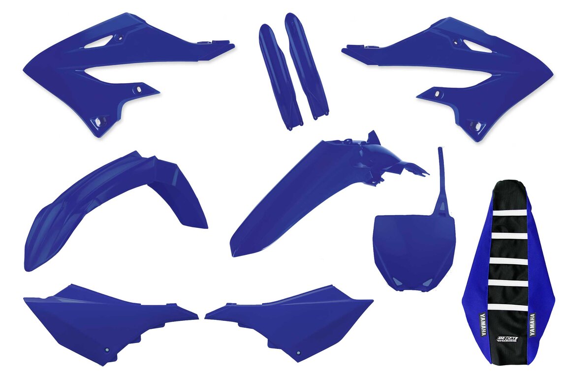 Mix & Match Plastic Kit Lower Forks & Seat Cover for 22-26 Yamaha YZ125, YZ250