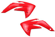 Polisport Red Radiator Shroud Set for Honda: CRF150R (2007-2026), CRF150R Expert (2007-2026)