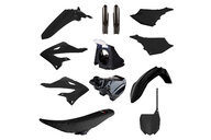 Polisport Black Full Restyled Plastic Kit for Yamaha: YZ125 (2002-2021), YZ125X (2020-2022), YZ250 (2002-2021), YZ250X (2016-2022)