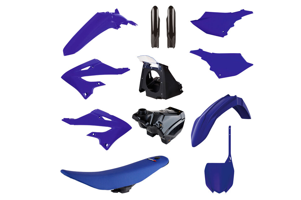 Polisport Front Fork Guards – Blue Plastic For Yamaha YZ125, YZ250, YZ250F, YZ450F (15-22)