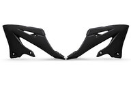 UFO Black Radiator Shroud Set for Yamaha: YZ125 (2002-2026), YZ125X (2023-2026), YZ250 (2002-2026), YZ250X (2023-2026)