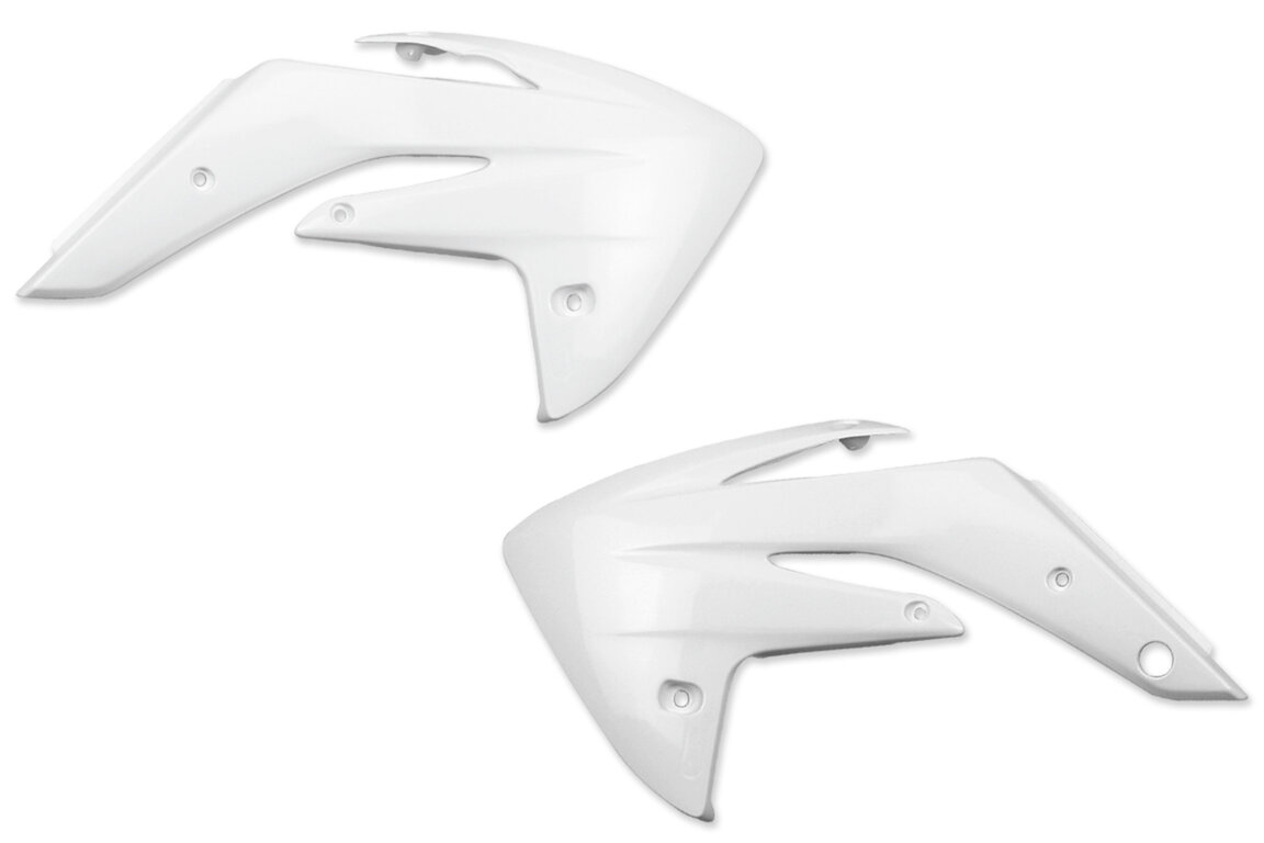 Polisport White Radiator Shroud Set for Honda: CRF150R (2007-2026), CRF150R Expert (2007-2026)