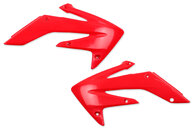 UFO Red Radiator Shroud Set for Honda: CRF250R (2004-2009), CRF250X (2004-2017)